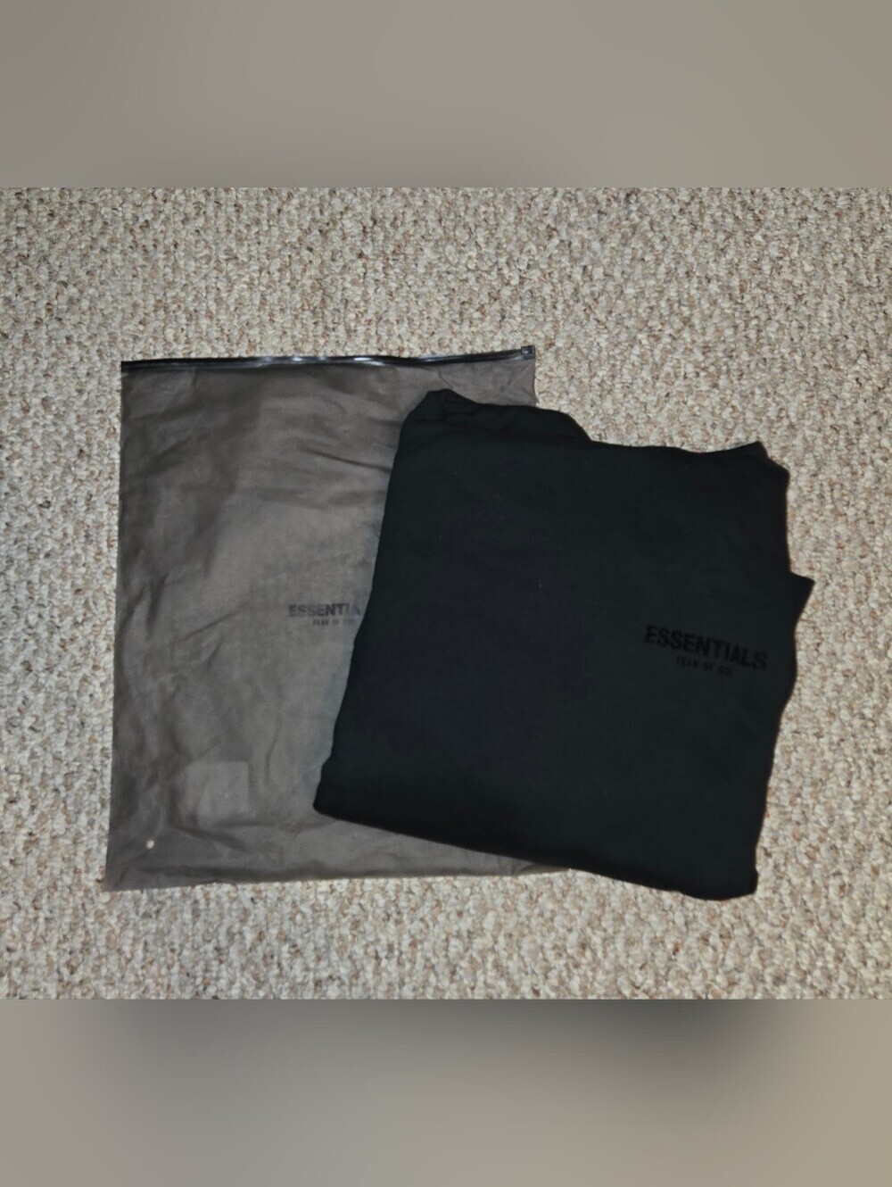 NWT Authentic Fear of God Essentials Hoodie 'Black Men's Size XXL
